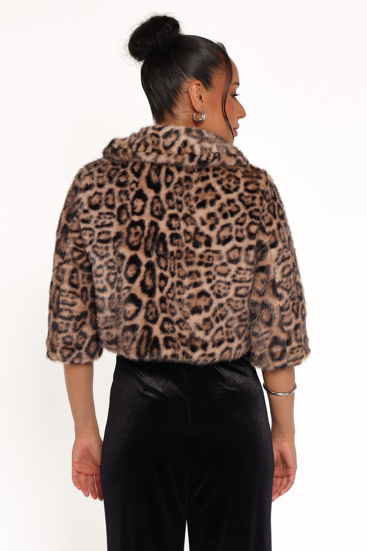 Florian Cropped Jacket - Leopard
