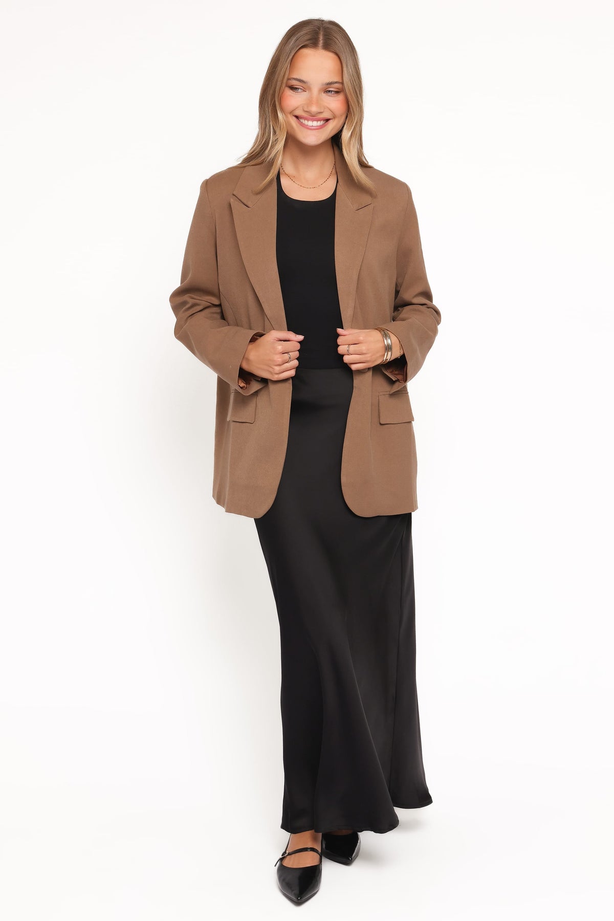 Tove Tie Back Blazer - Tan