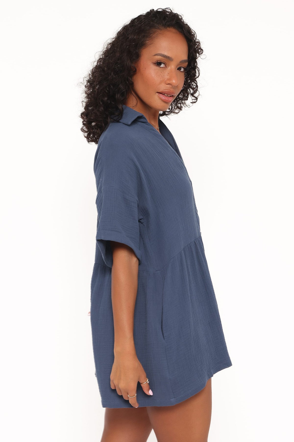 Winny Romper - Denim Blue