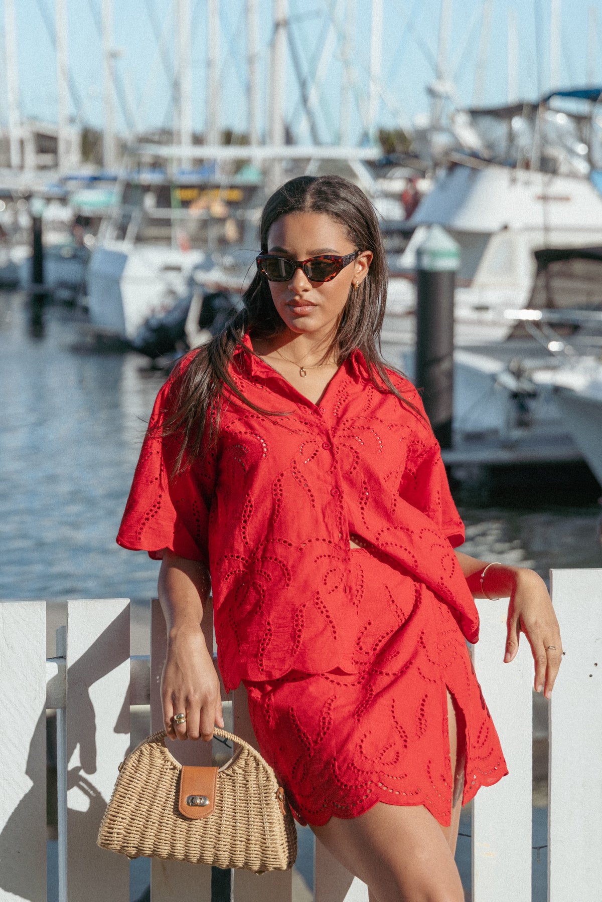 Gallie Skirt Set - Red
